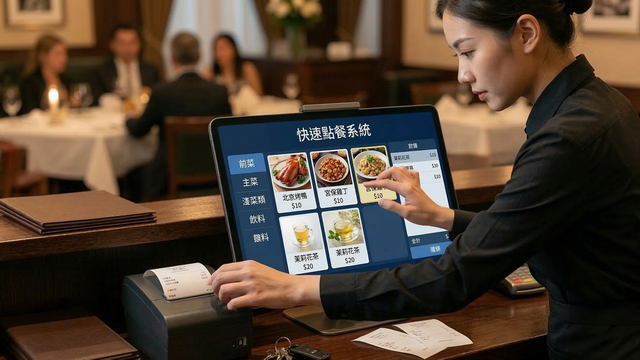 輕鬆點餐飲POS系統介面展示